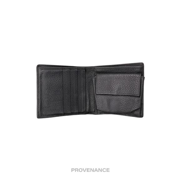 🔴 Gucci Web Bifold Wallet - GG Canvas Black Leather - Picture 5 of 8